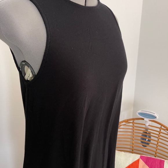 Forever 21 Black Maxi Dress w/ Side slits - Picture 3 of 7